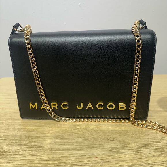 Marc Jacobs Black Leather Gold  Hardware NWT - Picture 3 of 9